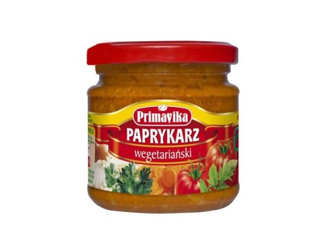 PAPRYKARZ WEGETARIAŃSKI Z RYŻEM BEZGLUTENOWY 160 g - PRIMAVIKA