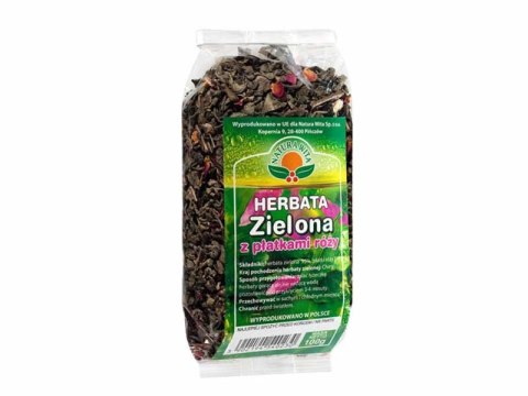 Herbata zielona z płatkami róży 100g