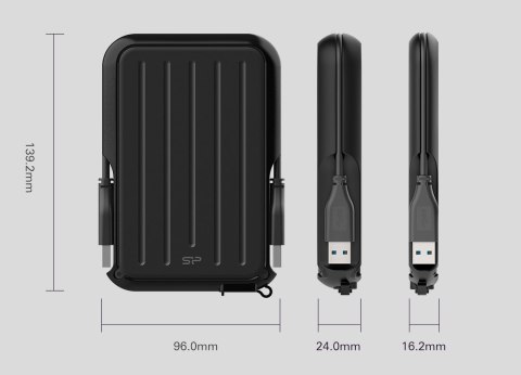 SILICON POWER External HDD Armor A66 2.5inch 4TB USB 3.2 IPX4 Yellow