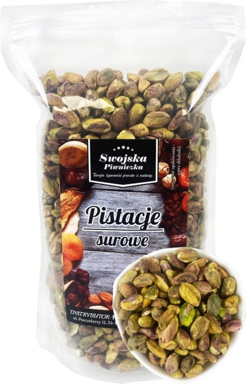 PISTACJE ŁUSKANE SUROWE CAŁE 250G SWOJSKA PIWNICZKA