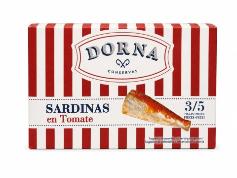 SARDYNKI PORTUGALSKIE W SOSIE POMIDOROWYM 120G DORNA