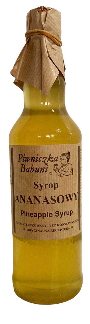 SYROP ANANASOWY 500ML PIWNICZKA BABUNI